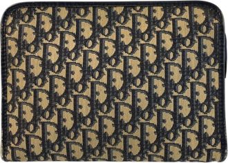 Dior Navy Canvas Clutch Bag (Pre-Owned)