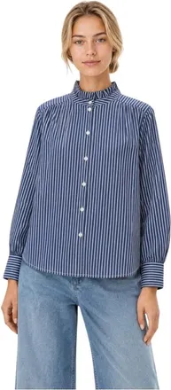 BERENICE Overhemden, Dames, Blauw, XL, Katoen, Cadi Shirt