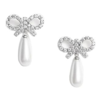 Self Portrait Earrings, female, Gray, Size: ONE SIZE Pearl Drop Earrings