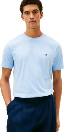 Tommy Hilfiger Men Brand Love Small Hilfiger TEE MW0MW41456 S/S T-Shirt, Blue, L