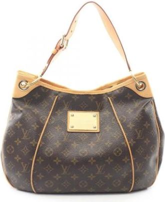 Louis Vuitton Vintage, unisex, Bruin, ONE Size, Leer, Pre-owned Vintage Monogram Shoulder Bag