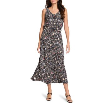 Nic+Zoe Cailin Dot Print A-Line Dress in Black Multi at Nordstrom Rack, Size X-Large