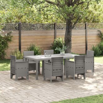 vidaXL Vidaxl - Tavolo da Giardino Grigio chiaro 200 x 100 x 73 cm polyrattan