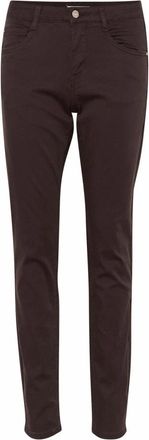 Cream Slim-fit broeken - Dames - Slim Fit Broeken - Bruin - W30 - Leer - Broeken