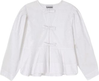 Ganni Blouse - Dames - Blouses - Wit - XS - Overhemden
