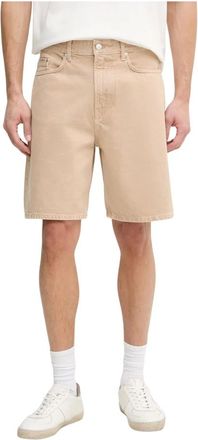 Marc O'Polo Heren, Korte broeken, Beige, Maat: W33 Katoen