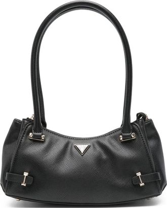 Guess Co Rosalba logo-plaque shoulder bag - Black