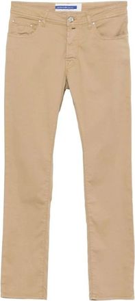 Jacob Cohen Slim-fit Jeans - Heren - Slim Fit Jeans - Beige - W31 - Katoen - Jeans