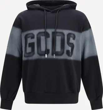 GCDS Spray Logo Hooded Sweatshirt Male XL