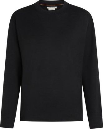 Icebreaker Merino 150 Tech Lite L/S Relaxed Tee Merinoshirt f&uuml;r Damen | schwarz