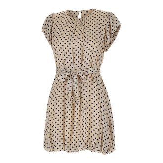 Kaos Polka Dot Mini Ballonjurk - Dames - Korte kleedjes - Veelkleurig - XS - Kleedjes