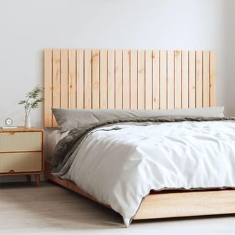 vidaXL Cabecero De Cama De Pared Madera Maciza De Pino 147x3x60 Cm Vidaxl