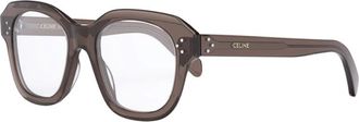 Celine Vierkante montuur bril met progressieve glazen - unisex - Brillen - Bruin - ONE Size - Accessoires
