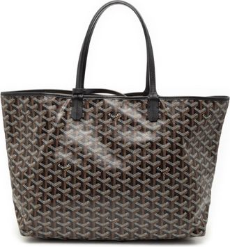Goyard Black Brown Pvc Tote Bag (Pre-Owned)