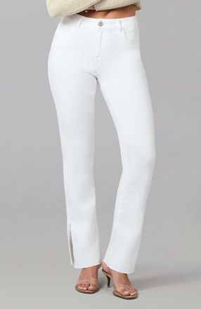 Lola Jeans Billie High Rise Bootcut Jeans in White at Nordstrom, Size 31