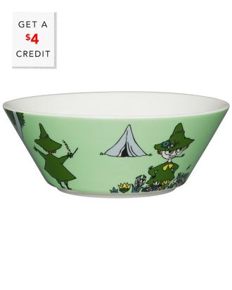 Arabia Moomin Snufkin Bowl With $3 Credit