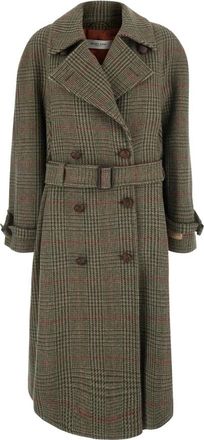 Golden Goose Journey Trenchcoat - Dames - Mantel - Bruin - XS - Wol - Jassen