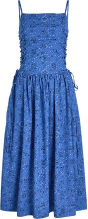 Damson Madder Abito smanicato Angelina con stampa paisley - Blu