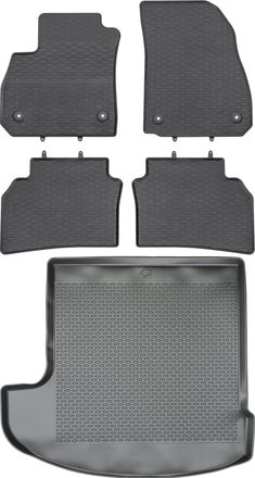 OEM Juego De Alfombrillas De Goma Para Opel Insignia B Kombi De 2017: Alfombrilla Para Coche + Alfombrilla Para Maletero