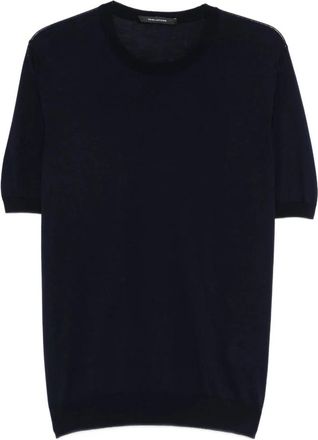 Tagliatore Josh T-shirt met ronde hals - Heren - T-shirts - Blauw - 2XL - Katoen - Tops