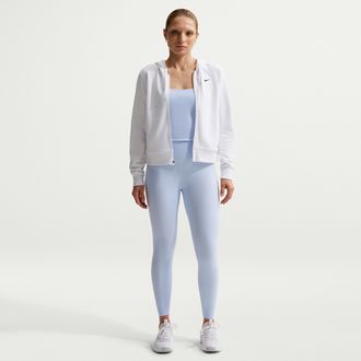 Nike Womens Zenvy High-Waisted 7/8 Leggings with No Front Seam in Blue | II5233-407