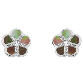 Orphelia Daisy Dames 925 Sterling Zilveren Stud Oorbellen - Zilver ZO-7585