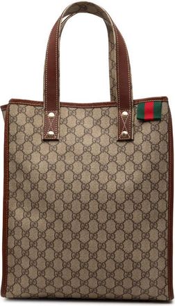 Gucci Pre-owned Gucci GG Supreme Web Tote Ladies 211135 001364