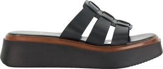 Dune London Lederen plateausandalen voor dames van het merk Latelys (Zwart)