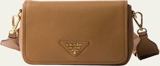 Prada Daino Flap Soft Leather Crossbody Bag