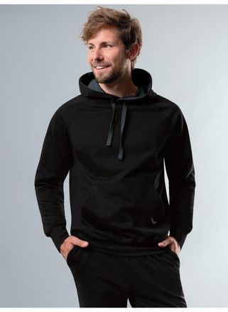 Trigema Kapuzensweatshirt TRIGEMA TRIGEMA Kapuzensweatshirt aus Biobaumwolle, Herren, Gr. XXL, schwarz, 75% Baumwolle (Biobaumwolle kbA), 25% Baumwolle (recyc