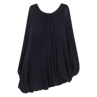 Junya Watanabe Wollen georgette x wollen jersey blouse - Dames - Blouses & Shirts - Zwart - Maat: S Wol