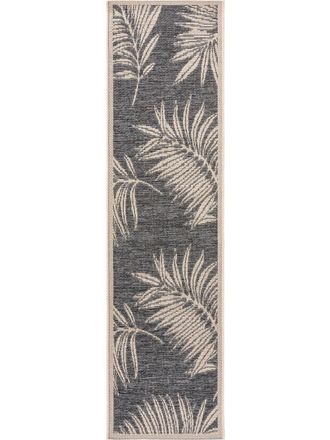 benuta Alfombra de pasillo exterior azul 67x240