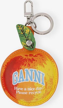 Ganni Orange Apple Coin Purse
