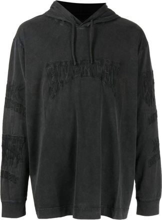 Givenchy Black Embroidered Logo Hoodie