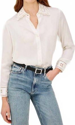 Rails Clarise Shirt In Ivory Eyelet
