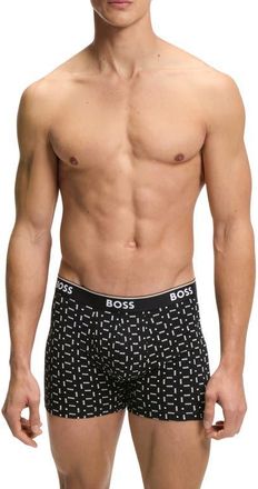 BOSS 3-Pack Power Stretch Cotton Boxer Briefs in Black at Nordstrom, Size Xx-Large