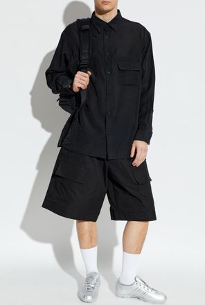 Yohji Yamamoto Shirt With Pockets, Mens, Black