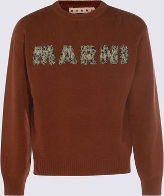 Marni Brown Wool Knitwear