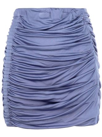 Gauge81 Mini-rok met ruches - Blauw