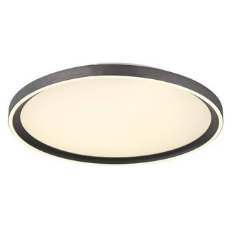 Netlighting Dublin Semi Ceiling Light Grey 40cm LED Dimmable 2700-6000K Remote