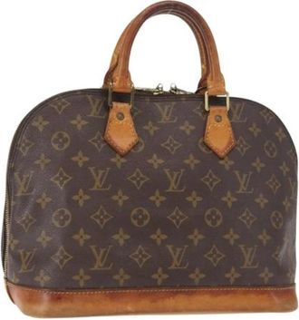 Louis Vuitton Pre-owned Handbags, female, Brown, Size: ONE SIZE Pre-owned Canvas Handbag