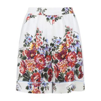 Dolce & Gabbana Dames, Korte broeken, Veelkleurig, Maat: S Zijde