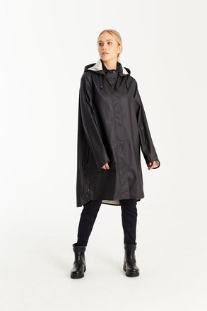 Ilse Jacobsen Rain Coat Long Black