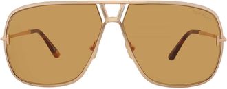 Tom Ford Stavros Amber Navigator Mens Sunglasses FT1204 30E 63
