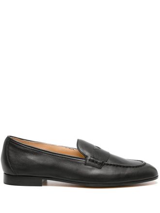 Doucal's penny-slot leather loafers - Black