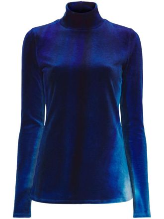 Proenza Schouler Ice Dyed velvet top - Blue