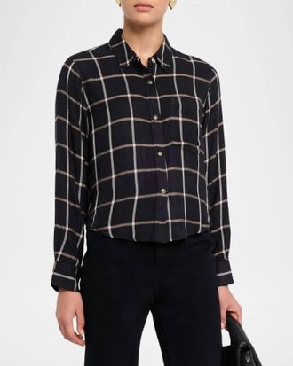 Rails Malin Button-Down Shirt In Onyx Sand Birch