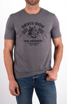 DEVIL-DOG Dungarees Cotton Blend Graphic T-Shirt in Storm Grey Heather at Nordstrom, Size X-Large