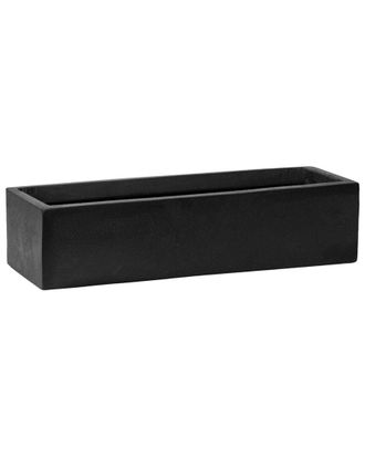 Creative Displays Inc. Pottery Pots Black Rectangular Planter