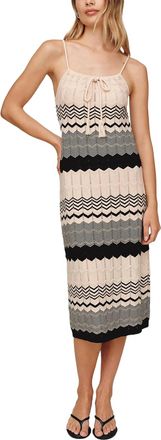 Bella Dahl Midi Knit Dress In Summer Chevron